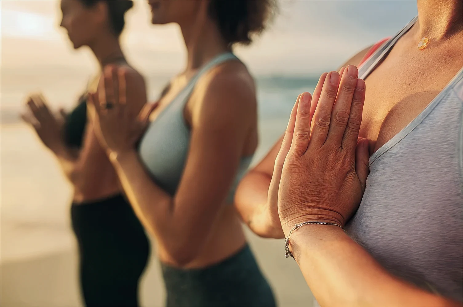 Group yoga session overlooking the ocean in Watamu