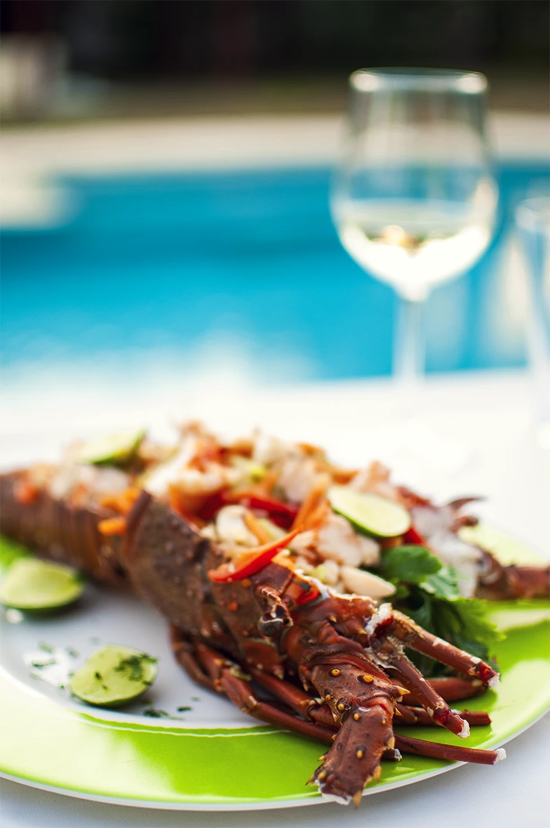 Private Villa poolside dinner