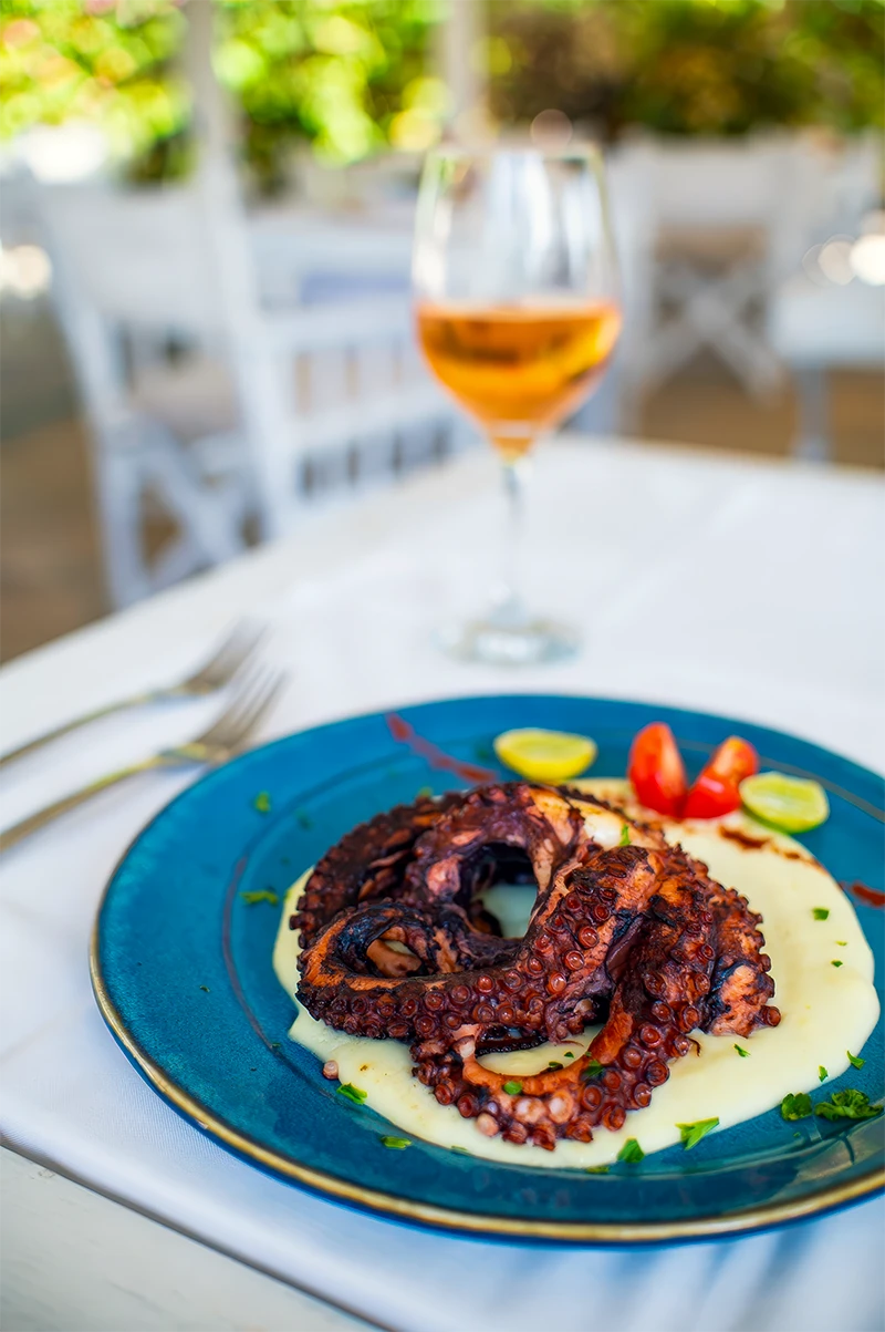 Gourmet dish prepared with fresh ingredients at Kobe Suite Resort